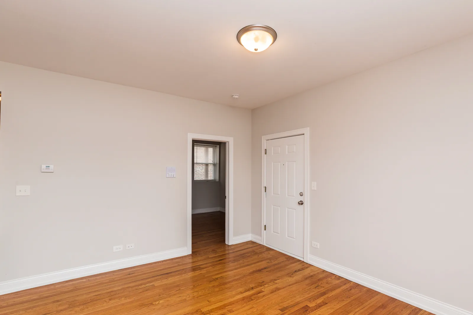 Living room with hardwood floors